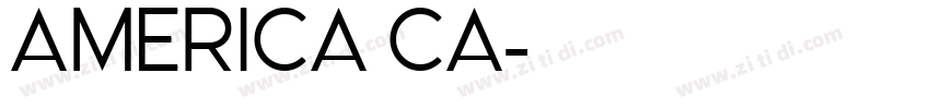 America ca字体转换
